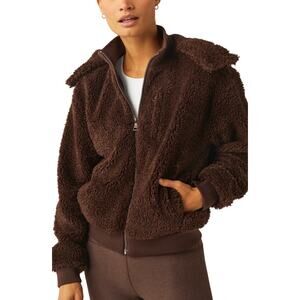 SMALL Beyond Yoga Adventure Faux Shearling Hoodie